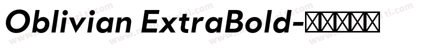 Oblivian ExtraBold字体转换